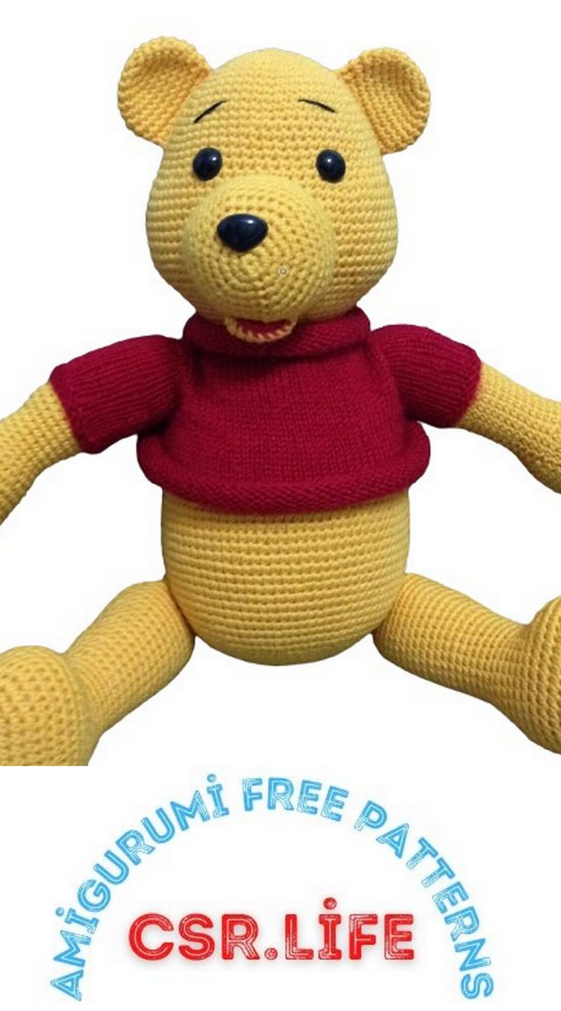 Winnie the Pooh Amigurumi Free Crochet Pattern – Csr.life