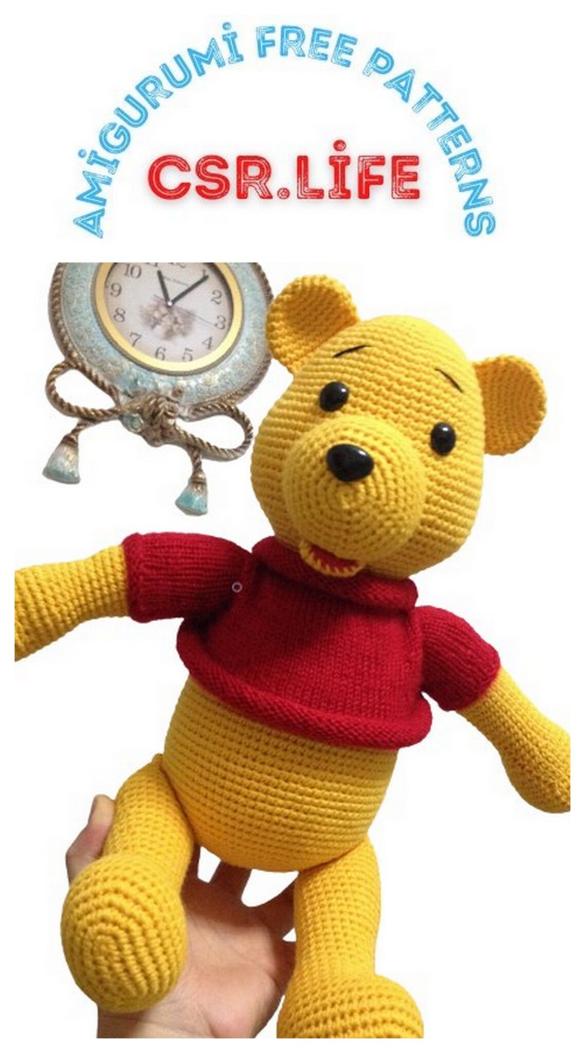 Winnie the Pooh Amigurumi Free Crochet Pattern - Free Amigurumi Crochet ...