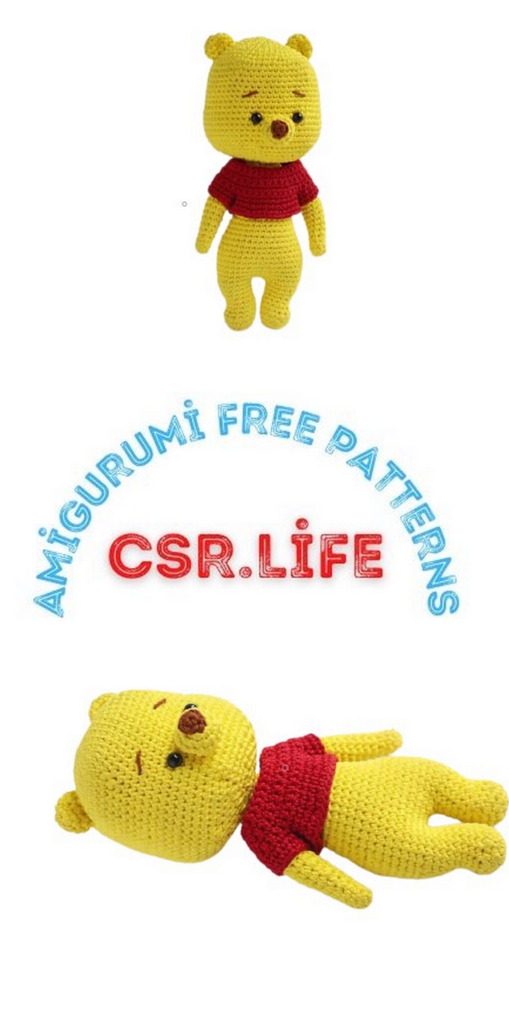 Winnie the Pooh Amigurumi Free Crochet Pattern – Csr.life