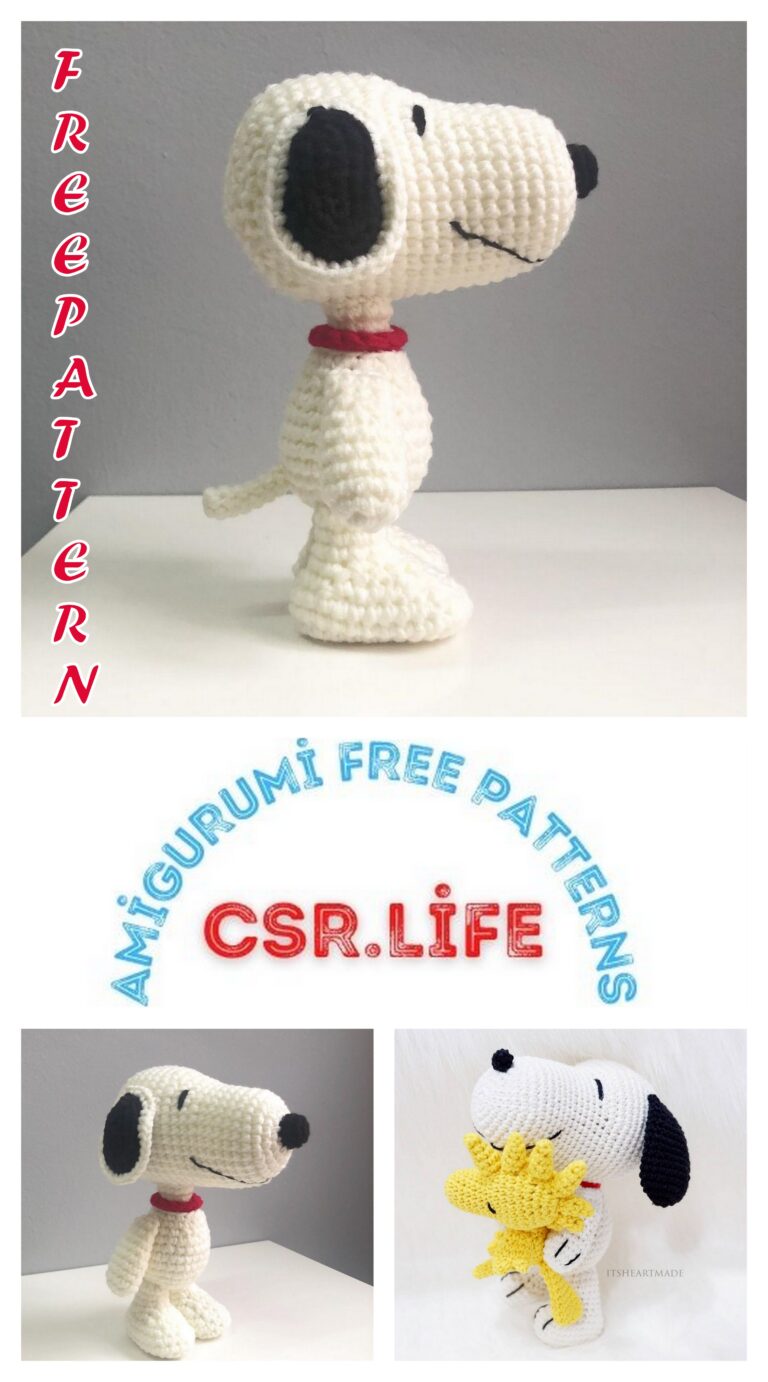 Dog Snoopy Amigurumi Free Pattern - Free Amigurumi Crochet Patterns