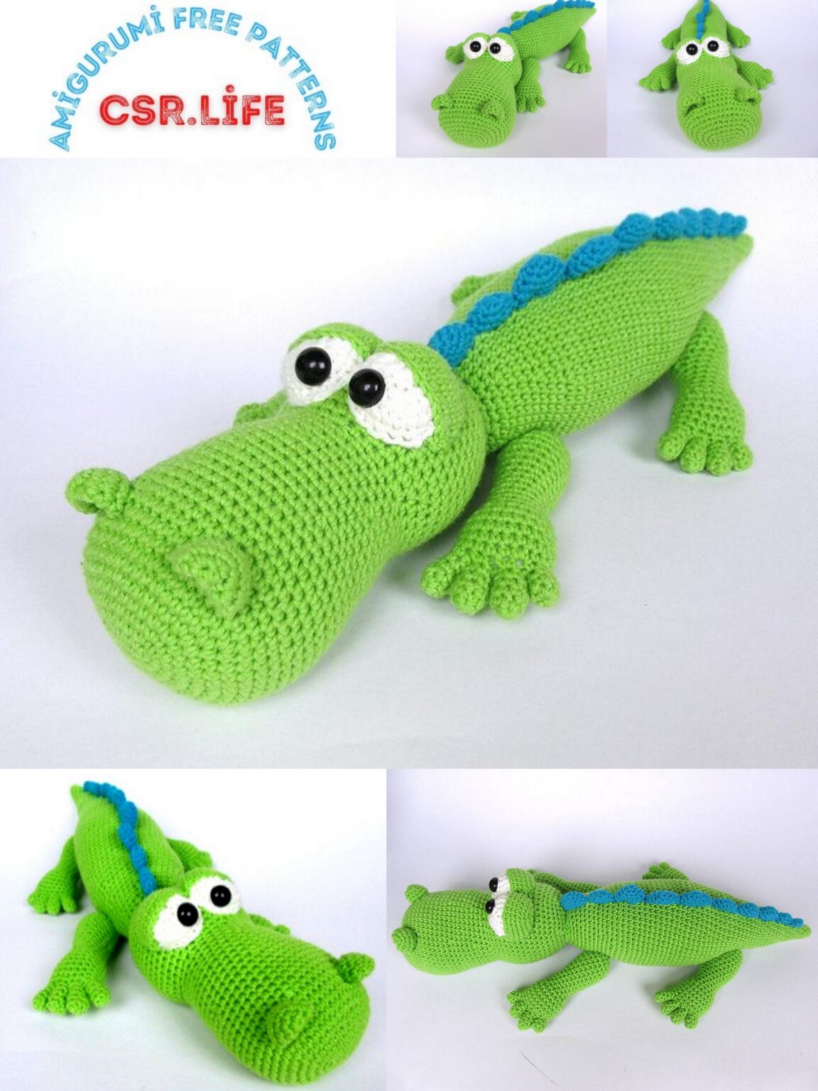 Cute Crocodile Amigurumi Free Crochet Pattern Free Amigurumi Crochet