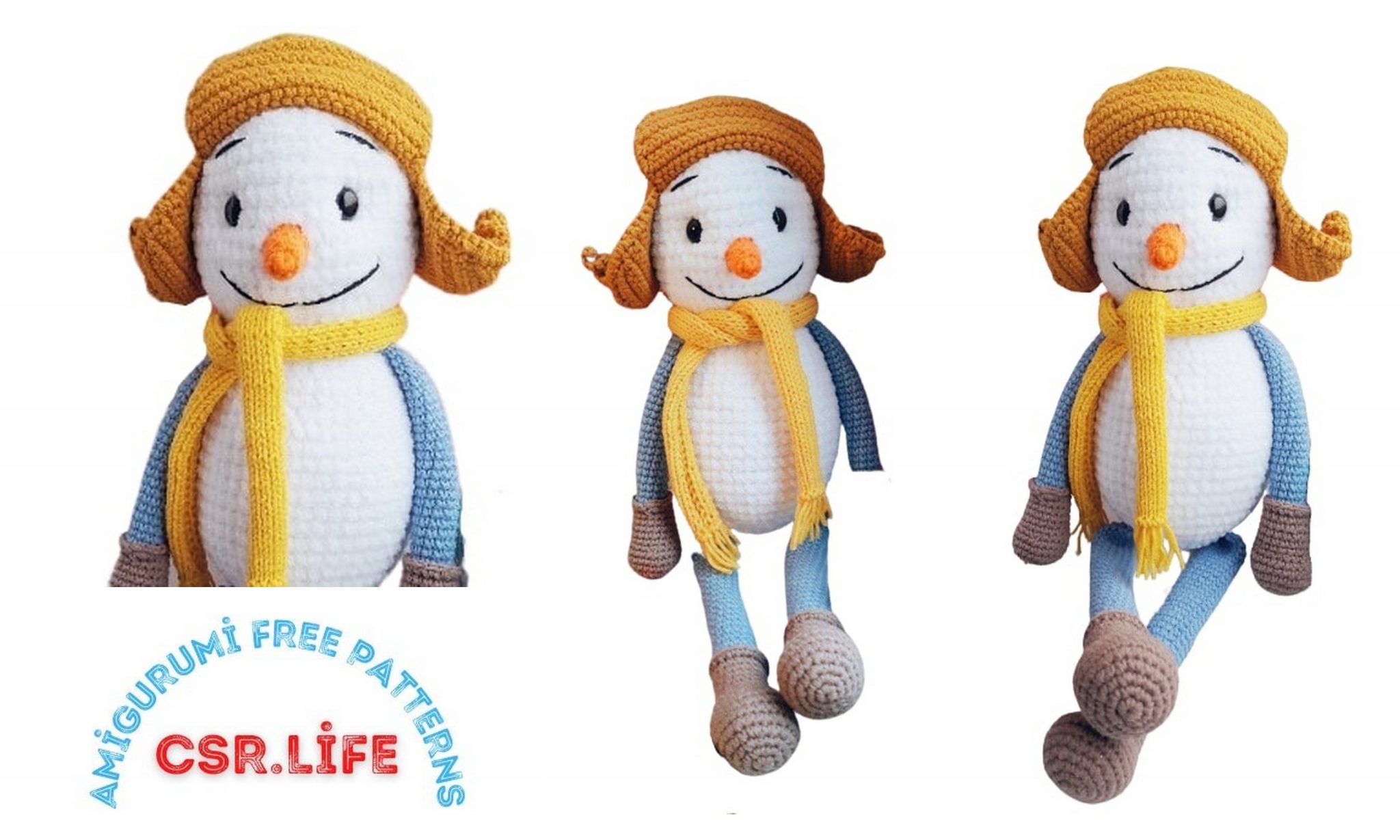 Amigurumi Snowman Free Pattern - Free Amigurumi Crochet Patterns