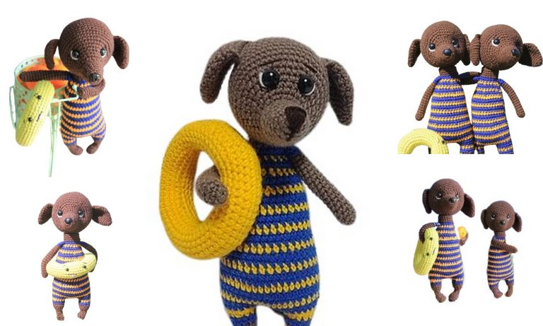 Free Swimming Dog Amigurumi Pattern – Fun and Easy Crochet Tutorial