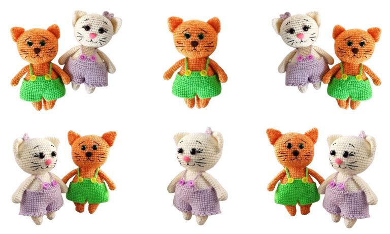 Cute Cats Oliver and Daisy Amigurumi Free Pattern