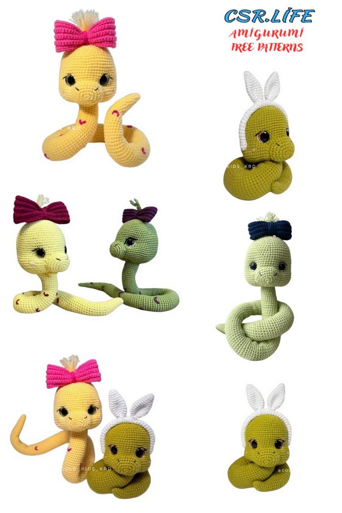 Cute Snake Amigurumi Pattern