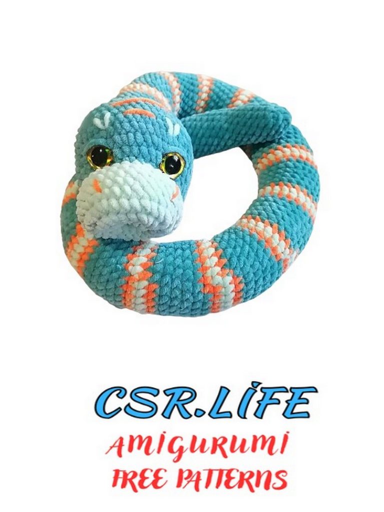 Snake Python Amigurumi Pattern