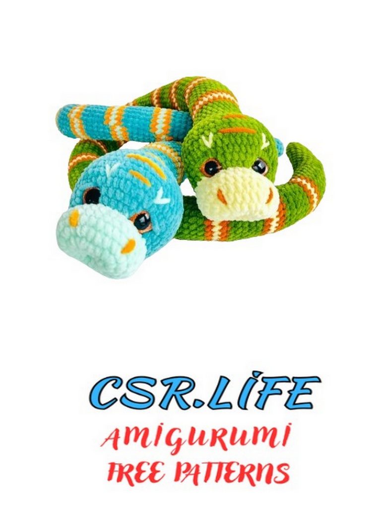 Snake Python Amigurumi Pattern