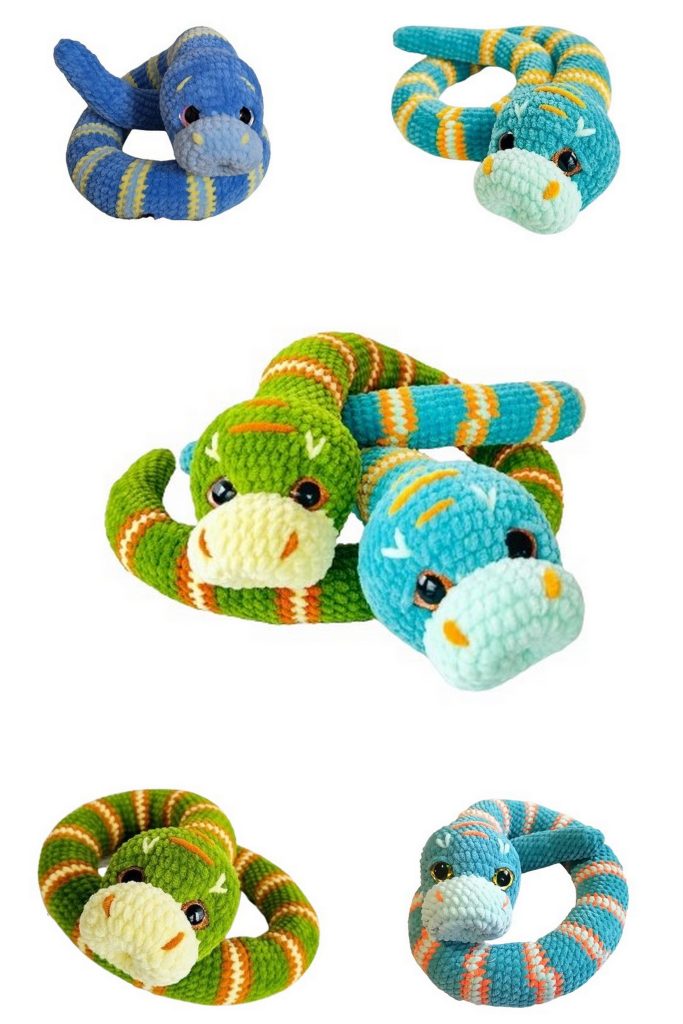 Snake Python Amigurumi Pattern