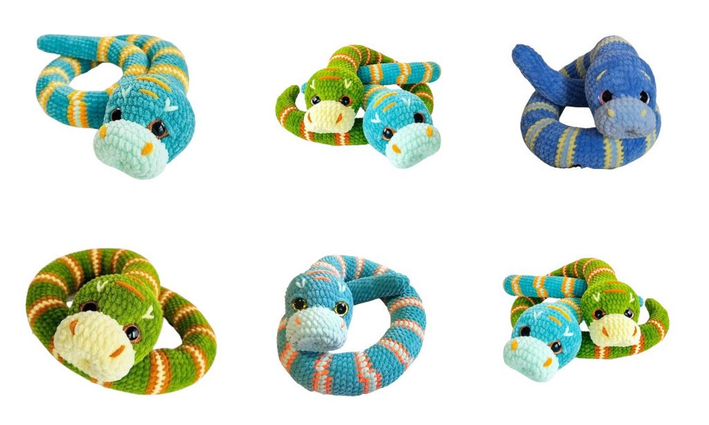 Snake Python Amigurumi Pattern